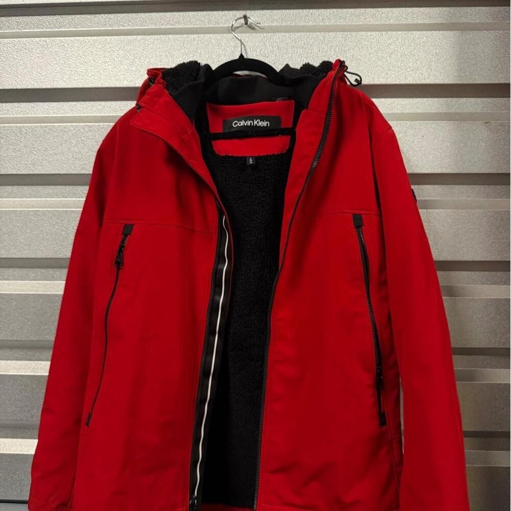 Calvin-klein Men's Red Jacket